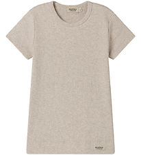 MarMar T-shirt - Rib - Bomuld/Modal - Light Beige Melange