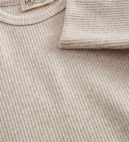 MarMar Body l/æ - Rib - Bomuld/Modal - Light Beige Melange