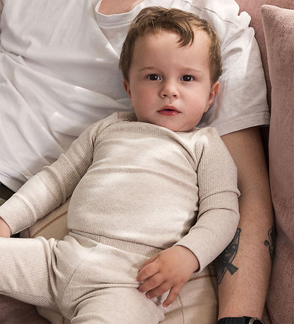 MarMar Body l/æ - Rib - Bomuld/Modal - Light Beige Melange