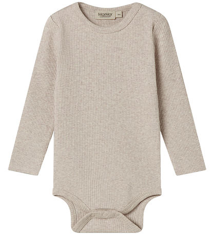 MarMar Body l/æ - Rib - Bomuld/Modal - Light Beige Melange