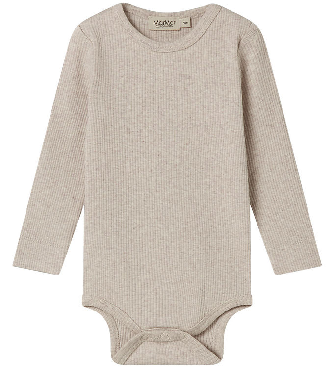 MarMar Body l/æ - Rib - Bomuld/Modal - Light Beige Melange