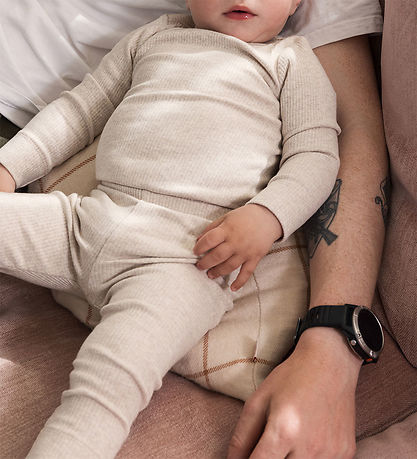 MarMar Leggings - Rib - Bomuld/Modal - Light Beige Melange