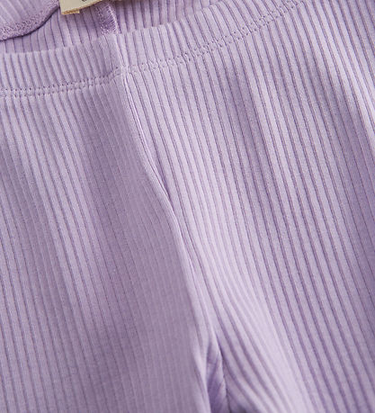 MarMar Leggings - Rib - Bomuld/Modal - Lilacs