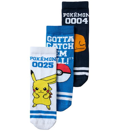 Name It Strømper - Pokémon - 5-pak  - NmmMaske - Navy Blazer