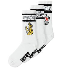 Name It Strømper - Fortnite - 3-pak - NkmFinlo - Bright White