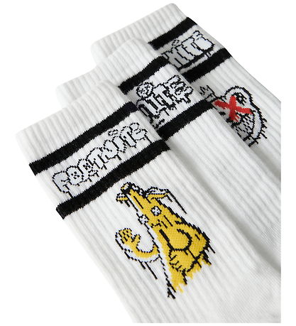 Name It Strømper - Fortnite - 3-pak - NkmFinlo - Bright White