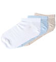 Name It Ankelstrømper - 3-pak - NmmVilum - Bright White/Blue Fog