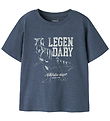 Name It T-shirt - NmmFeath - Vintage Indigo