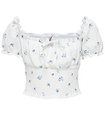 Kids Only Top - KogHillary - Cloud Dancer/Blue Flowers