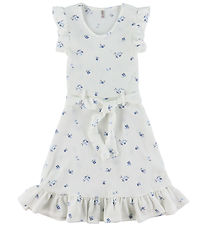 Kids Only Kjole - KogHillary - Cloud Dancer/Blue Flowers