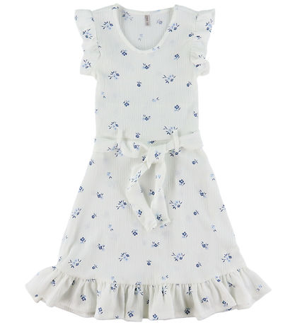 Kids Only Kjole - KogHillary - Cloud Dancer/Blue Flowers