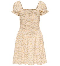 Kids Only Kjole k/æ - KogEril - Cloud Dancer/Orange Flower