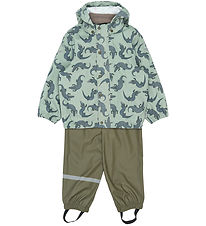 Mikk-Line Regntøj - PU - Croco AOP