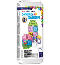 Magna-Tiles Mini Magnetsæt - 24 dele - Spring Garden
