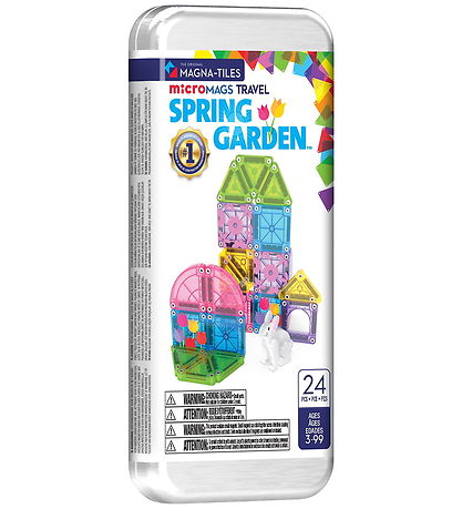 Magna-Tiles Mini Magnetsæt - 24 dele - Spring Garden