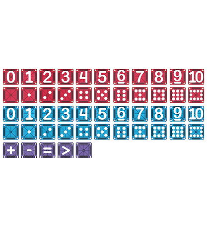Magna-Tiles Magnetsæt - 56 dele - Learn Numbers
