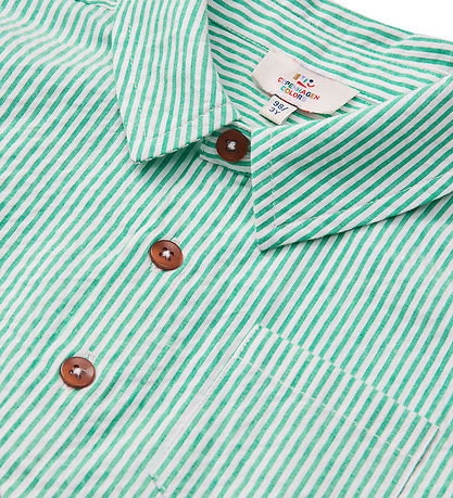 Copenhagen Colors Skjorte - Sharp Green/Cream