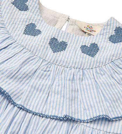 Copenhagen Colors Kjole - Sky Blue/Cream