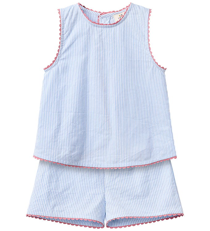 BÆK OG BØLGE DECO SET - SKY BLUE W CREAM STRIPE - SKY BLUE W CREAM STRIPE / 86