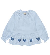 Copenhagen Colors Bluse - Sky Blue/Cream