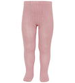 Condor Strømpebukser - Rib - Pale Pink