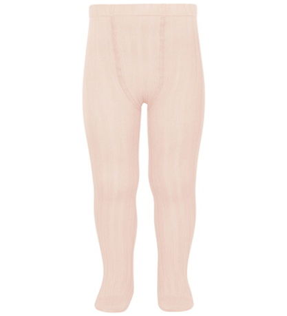 Condor Strømpebukser - Rib - Lys Rosa