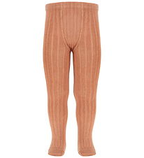 Condor Strømpebukser - Rib - Nougat