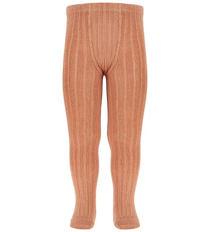 Condor Strømpebukser - Rib - Nougat