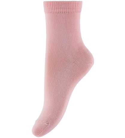 Condor Strømper - 2-pak - Pale Pink m. Blomster