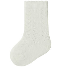 Lil Atelier Knæstrømper - NbfHerda - Coconut Milk