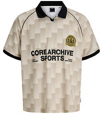 Jack & Jones T-shirt - Football - Mesh - JcoBreeze -  Sweet Corn