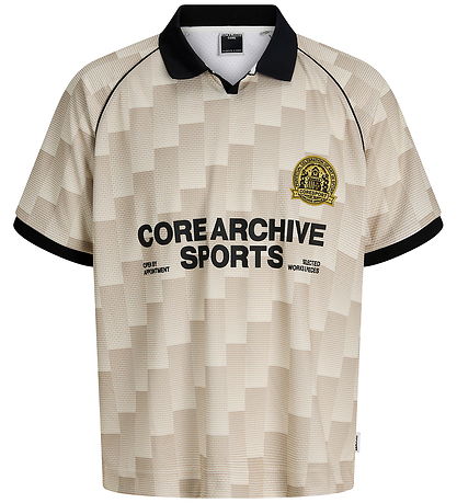 Jack & Jones T-shirt - Football - Mesh - JcoBreeze -  Sweet Corn