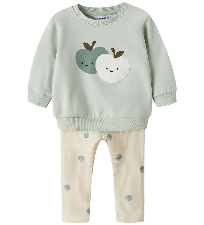 Name It Sweatsæt - NbnfoAppi - Pale Aqua