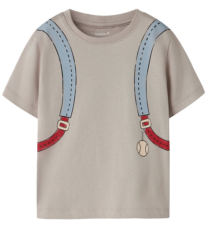 NAME IT T-shirt Fum Chateau Gray