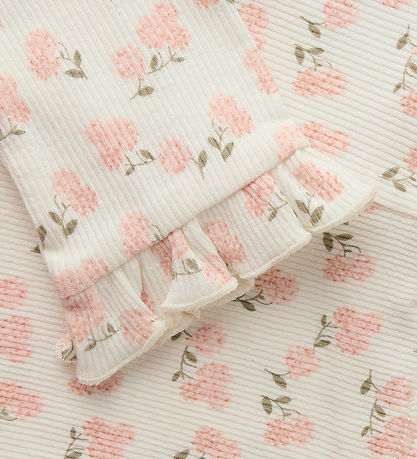 Lil Atelier Leggings - Rib - Slim - NbfGago - Coconut Milk/Hydra