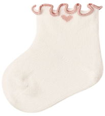 Lil Atelier Strømper - NmffiDucia -Coconut Milk/Misty Rose