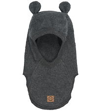 Mikk-Line Elefanthue - Fleece - 2-lags - Anthracite Melange