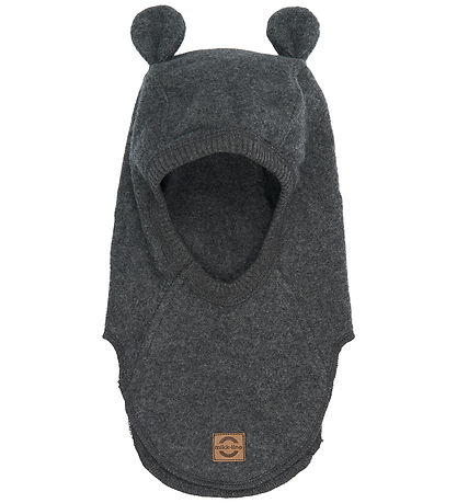 Mikk-Line Elefanthue - Fleece - 2-lags - Anthracite Melange