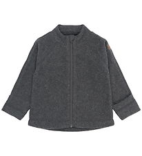 Mikk-Line Fleecejakke - Anthracite Melange