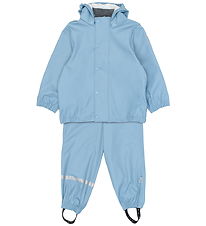 Mikk-Line Regnsæt - PU - Faded Denim