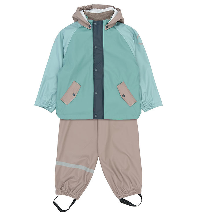 Mikk-Line Regnsæt - PU - Cinder/Block