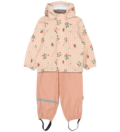 Mikk-Line Regnsæt - PU - Strawberry