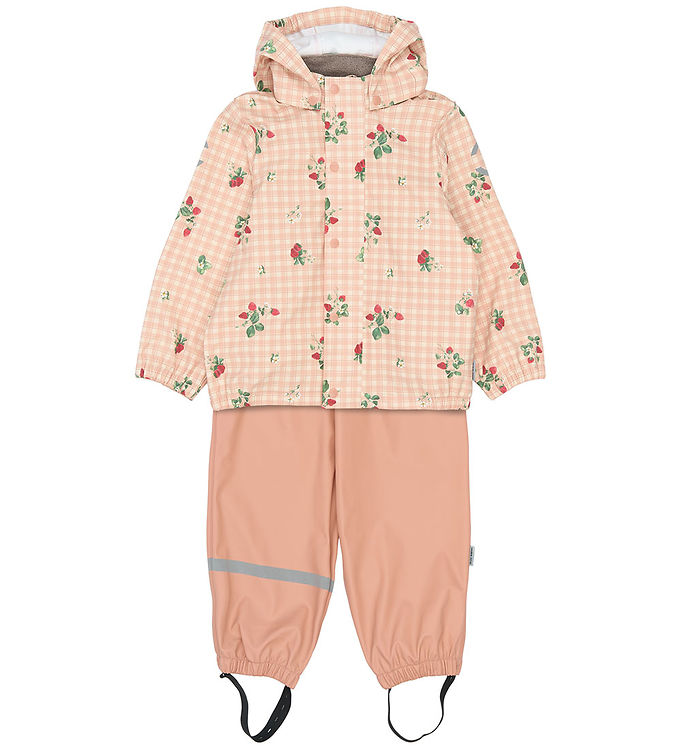 Mikk-Line Regnsæt - PU - Strawberry