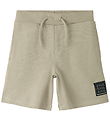 Name It Sweatshorts - NkmFresno - Aluminium