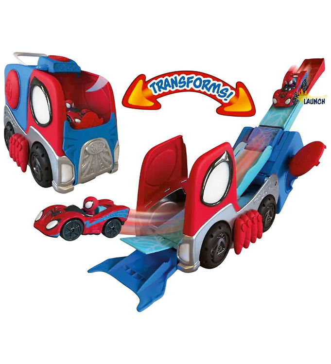 Spidey Køretøj - Spidey Amazing Metals Transforming Hauler Racew