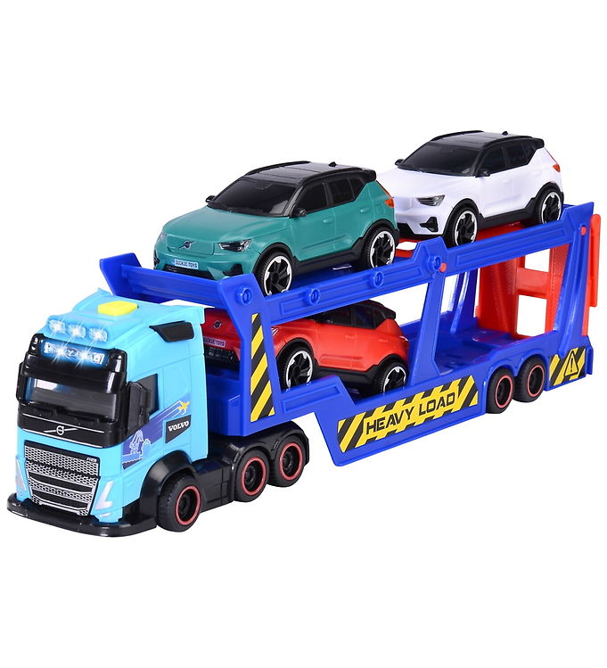 Dickie Toys Lastbil m. Lys/Lyd - Volvo Car Transporter