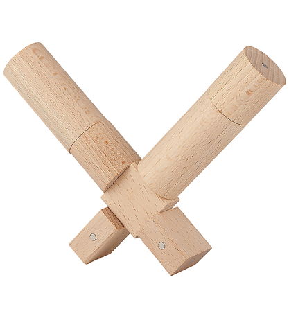 Kooglo Magnetiske træblokke - Basic Natural - 50 Stk.