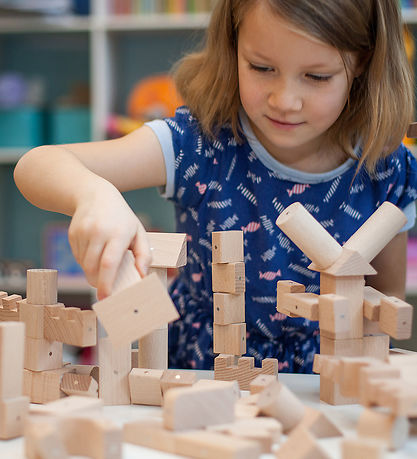 Kooglo Magnetiske træblokke - Basic Natural - 50 Stk.