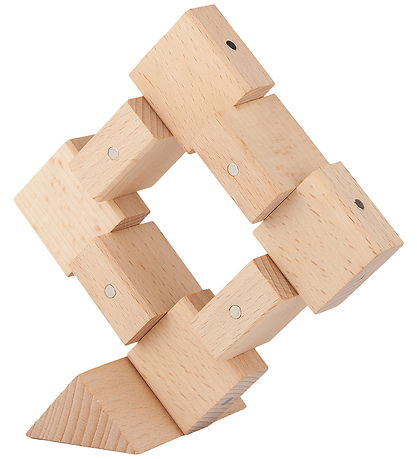 Kooglo Magnetiske Træblokke - Mega Natural - 100 Stk.