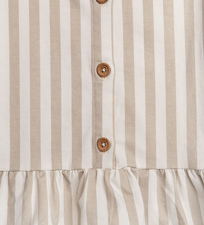 Hanevild T-shirt - Striped Frilled - Summer Sand